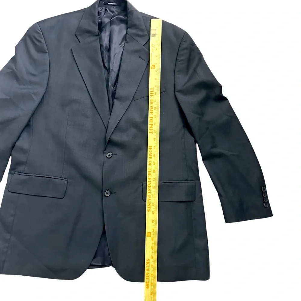 Ralph Lauren 44 Tall Navy Wool Cashmere Blazer Sport Coat 2 Button